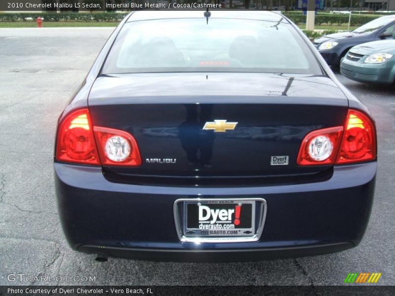 Imperial Blue Metallic / Cocoa/Cashmere 2010 Chevrolet Malibu LS Sedan