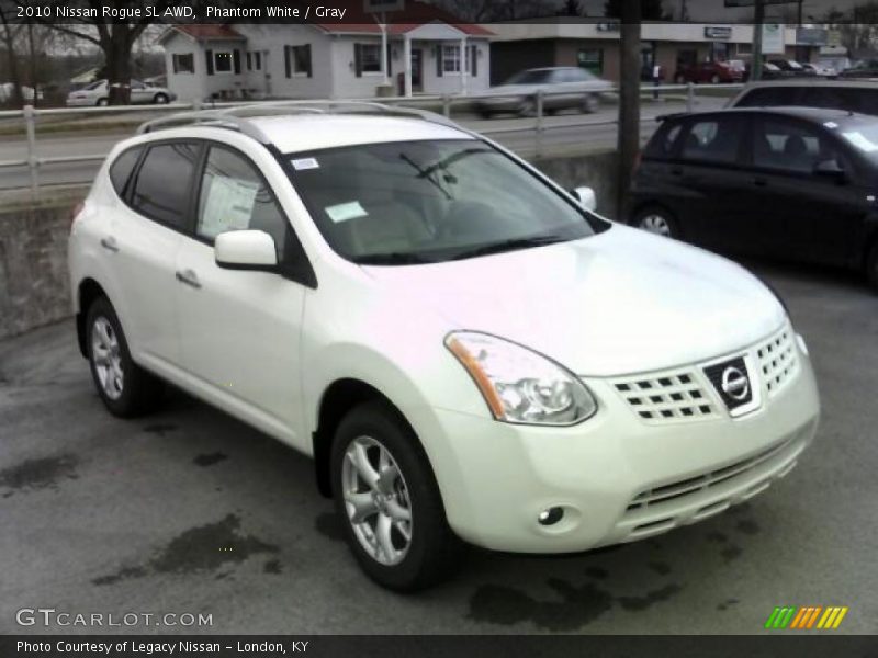 Phantom White / Gray 2010 Nissan Rogue SL AWD