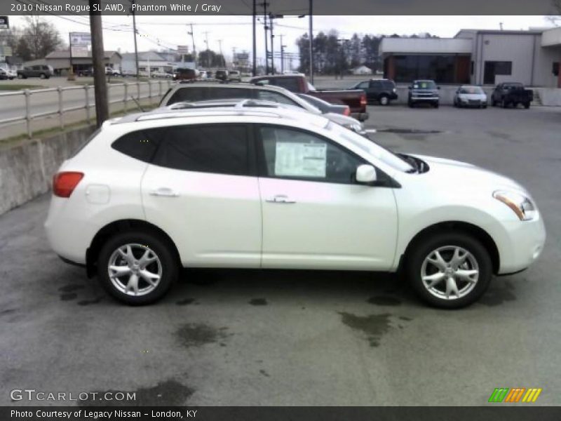 Phantom White / Gray 2010 Nissan Rogue SL AWD