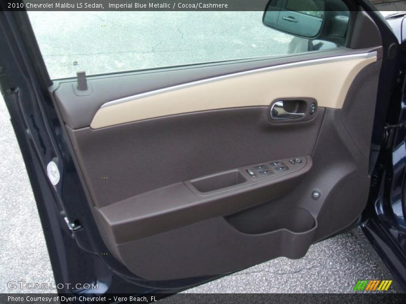 Imperial Blue Metallic / Cocoa/Cashmere 2010 Chevrolet Malibu LS Sedan