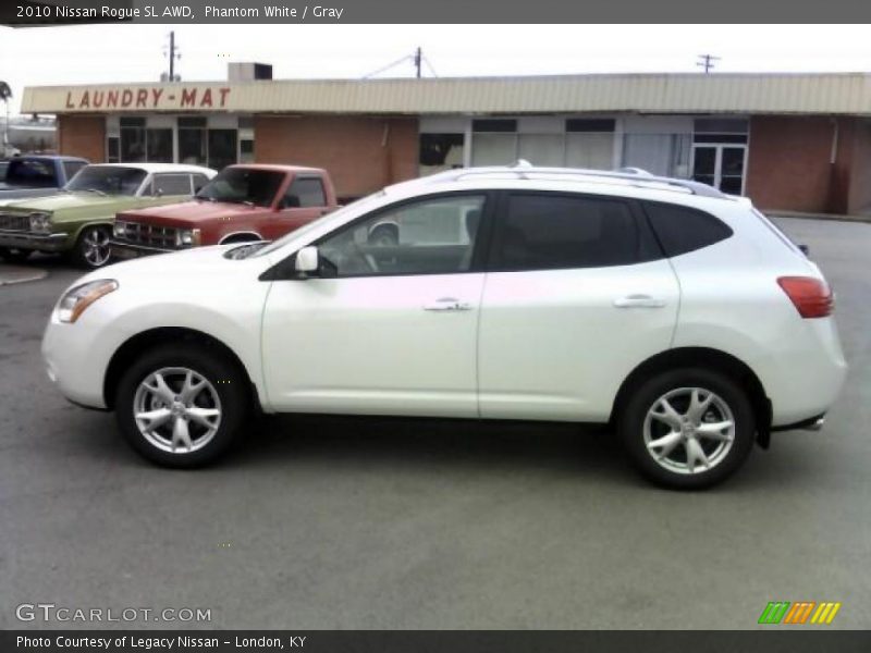 Phantom White / Gray 2010 Nissan Rogue SL AWD