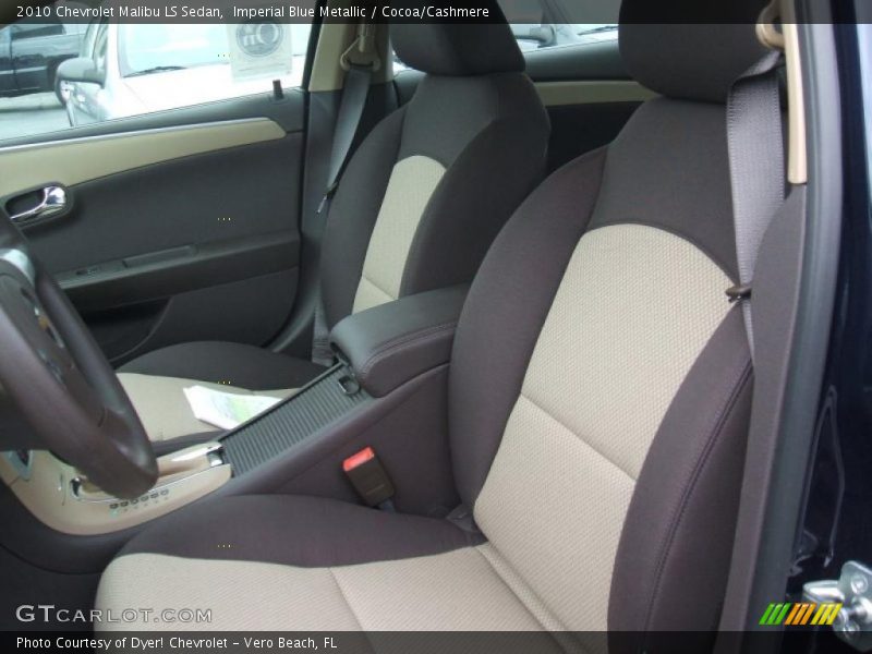 Imperial Blue Metallic / Cocoa/Cashmere 2010 Chevrolet Malibu LS Sedan