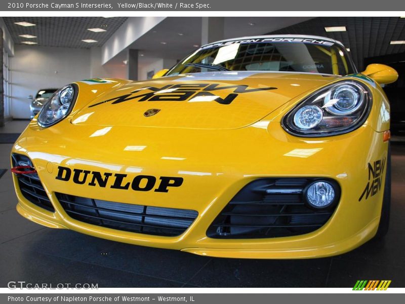 Yellow/Black/White / Race Spec. 2010 Porsche Cayman S Interseries