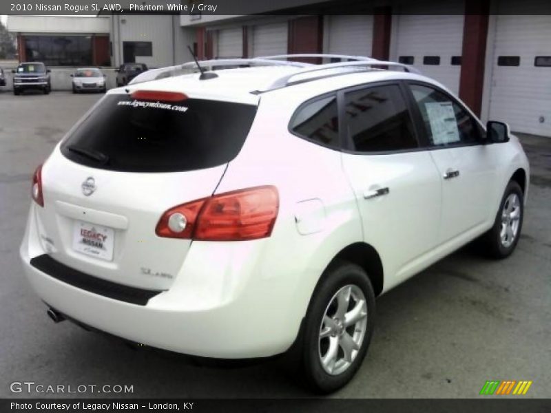 Phantom White / Gray 2010 Nissan Rogue SL AWD