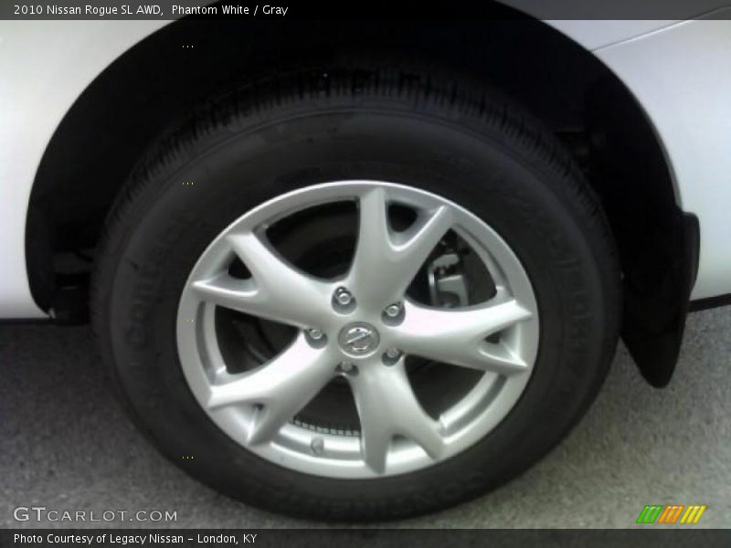 Phantom White / Gray 2010 Nissan Rogue SL AWD