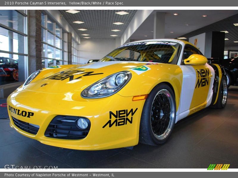 Yellow/Black/White / Race Spec. 2010 Porsche Cayman S Interseries