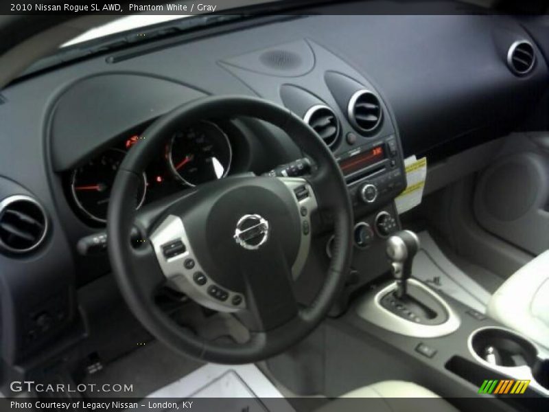 Phantom White / Gray 2010 Nissan Rogue SL AWD