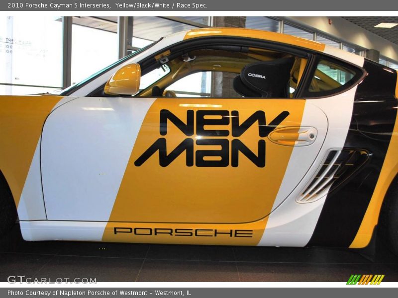 Yellow/Black/White / Race Spec. 2010 Porsche Cayman S Interseries