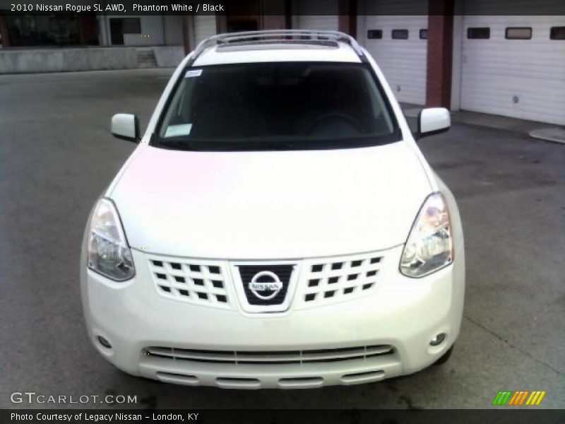 Phantom White / Black 2010 Nissan Rogue SL AWD