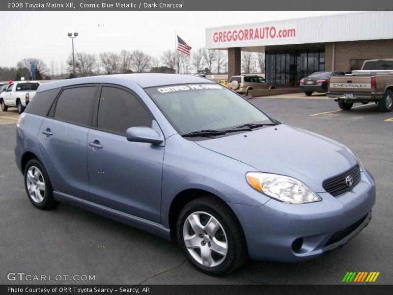 Cosmic Blue Metallic / Dark Charcoal 2008 Toyota Matrix XR