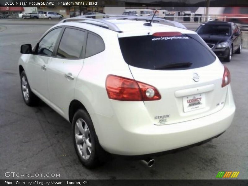Phantom White / Black 2010 Nissan Rogue SL AWD