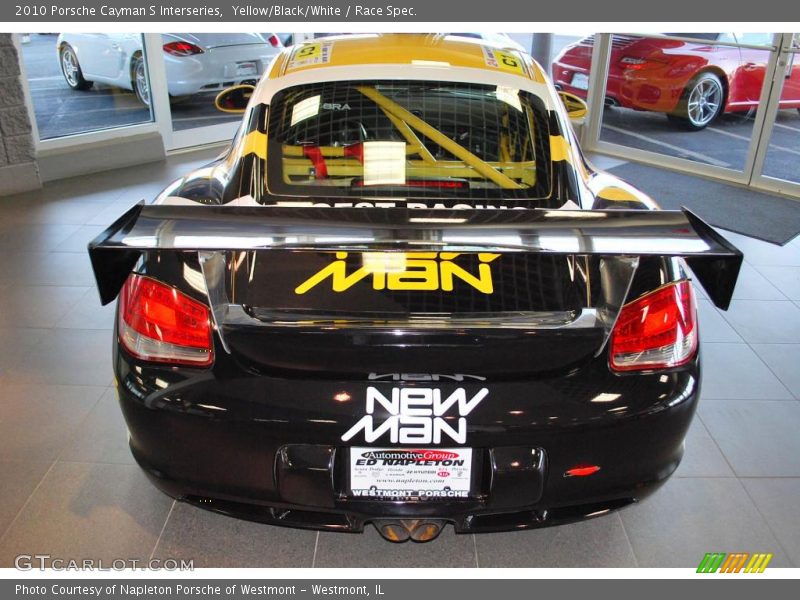 Yellow/Black/White / Race Spec. 2010 Porsche Cayman S Interseries