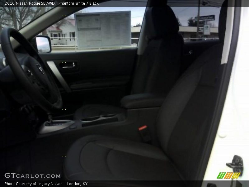 Phantom White / Black 2010 Nissan Rogue SL AWD