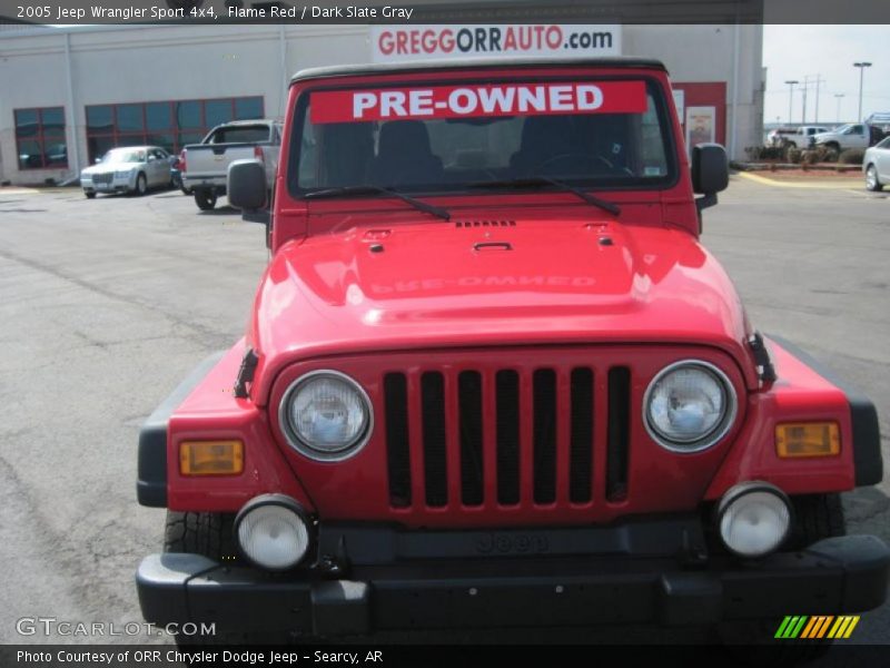 Flame Red / Dark Slate Gray 2005 Jeep Wrangler Sport 4x4
