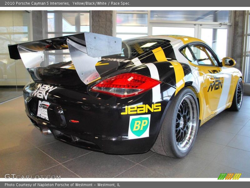 Yellow/Black/White / Race Spec. 2010 Porsche Cayman S Interseries