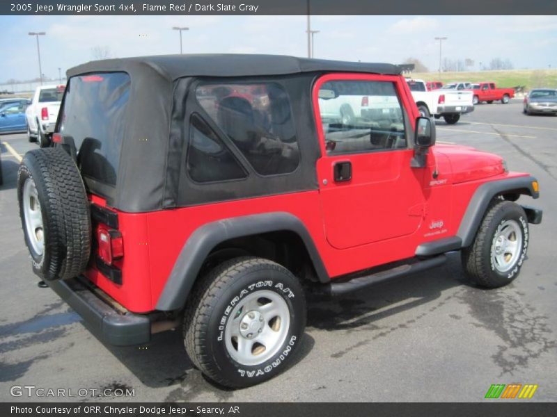 Flame Red / Dark Slate Gray 2005 Jeep Wrangler Sport 4x4