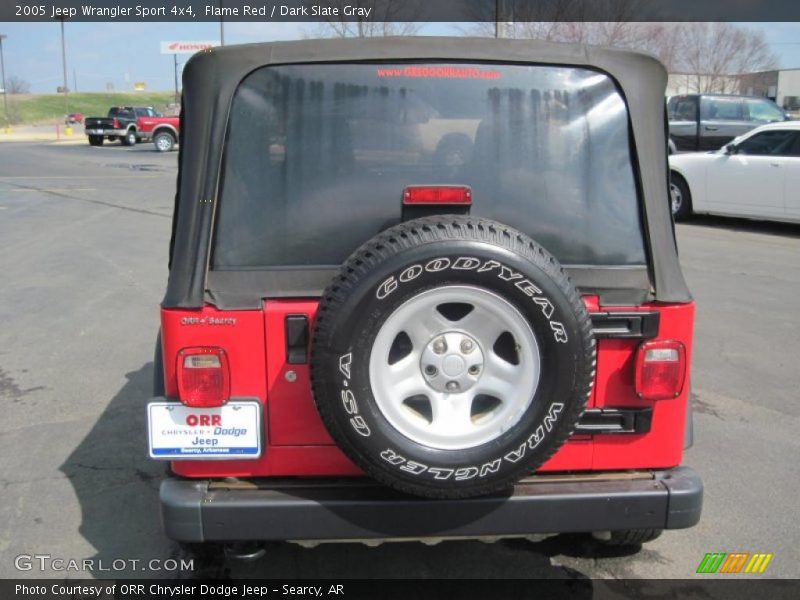 Flame Red / Dark Slate Gray 2005 Jeep Wrangler Sport 4x4