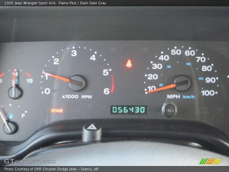 Flame Red / Dark Slate Gray 2005 Jeep Wrangler Sport 4x4