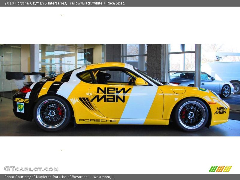Yellow/Black/White / Race Spec. 2010 Porsche Cayman S Interseries