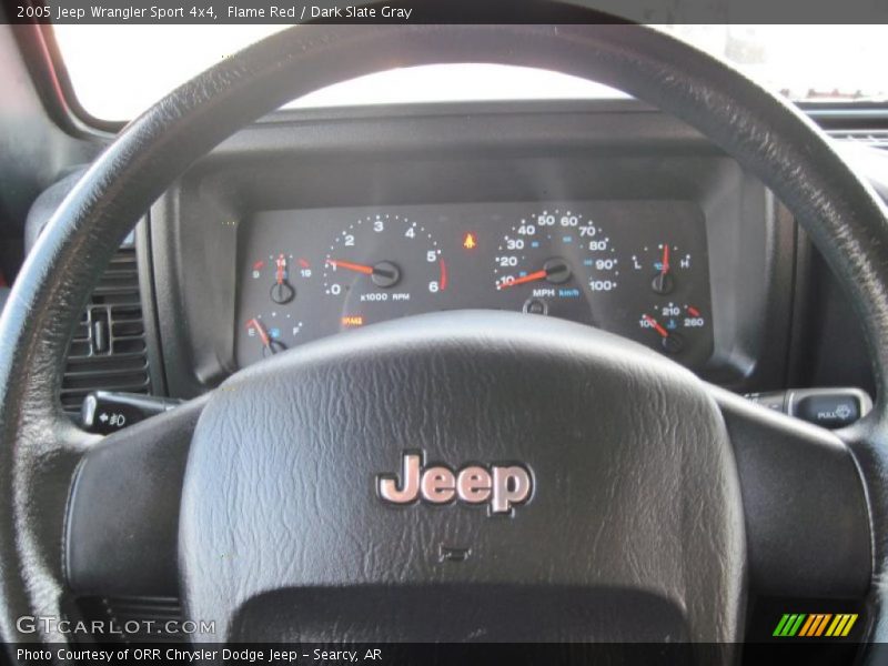 Flame Red / Dark Slate Gray 2005 Jeep Wrangler Sport 4x4