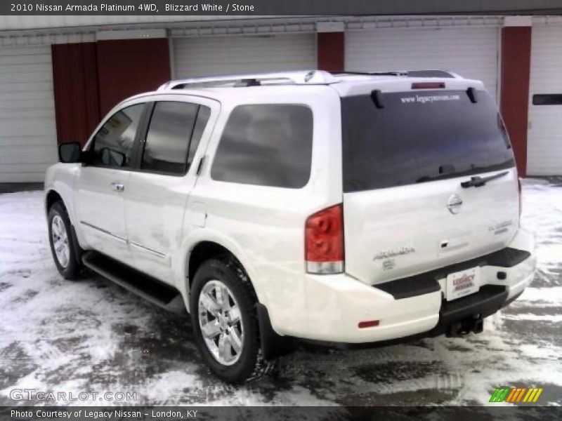 Blizzard White / Stone 2010 Nissan Armada Platinum 4WD