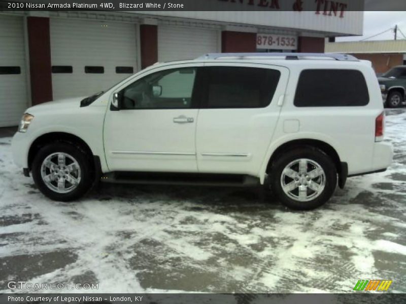 Blizzard White / Stone 2010 Nissan Armada Platinum 4WD