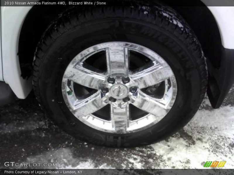 Blizzard White / Stone 2010 Nissan Armada Platinum 4WD
