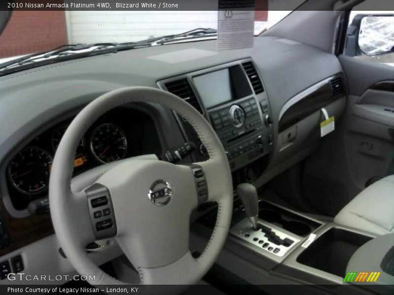 Blizzard White / Stone 2010 Nissan Armada Platinum 4WD