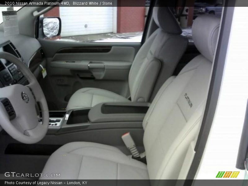 Blizzard White / Stone 2010 Nissan Armada Platinum 4WD