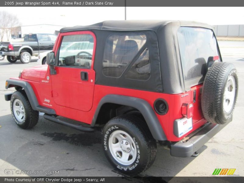 Flame Red / Dark Slate Gray 2005 Jeep Wrangler Sport 4x4