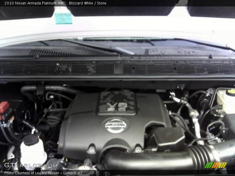 Blizzard White / Stone 2010 Nissan Armada Platinum 4WD