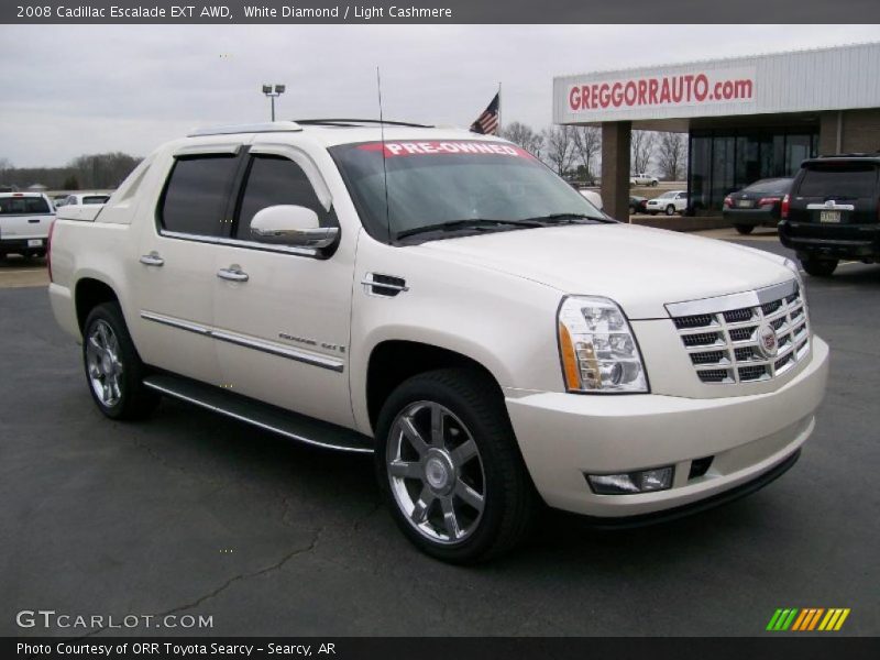 White Diamond / Light Cashmere 2008 Cadillac Escalade EXT AWD