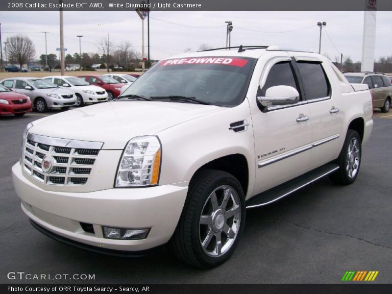 White Diamond / Light Cashmere 2008 Cadillac Escalade EXT AWD
