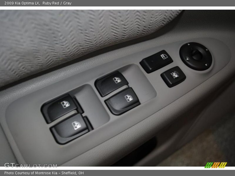 Ruby Red / Gray 2009 Kia Optima LX