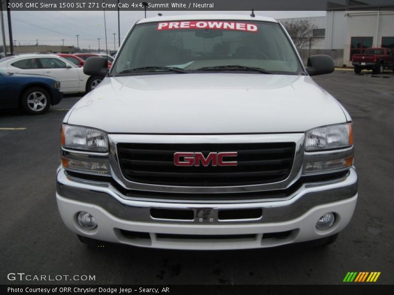 Summit White / Neutral 2006 GMC Sierra 1500 SLT Z71 Crew Cab 4x4