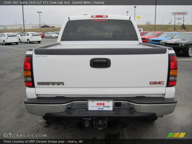 Summit White / Neutral 2006 GMC Sierra 1500 SLT Z71 Crew Cab 4x4