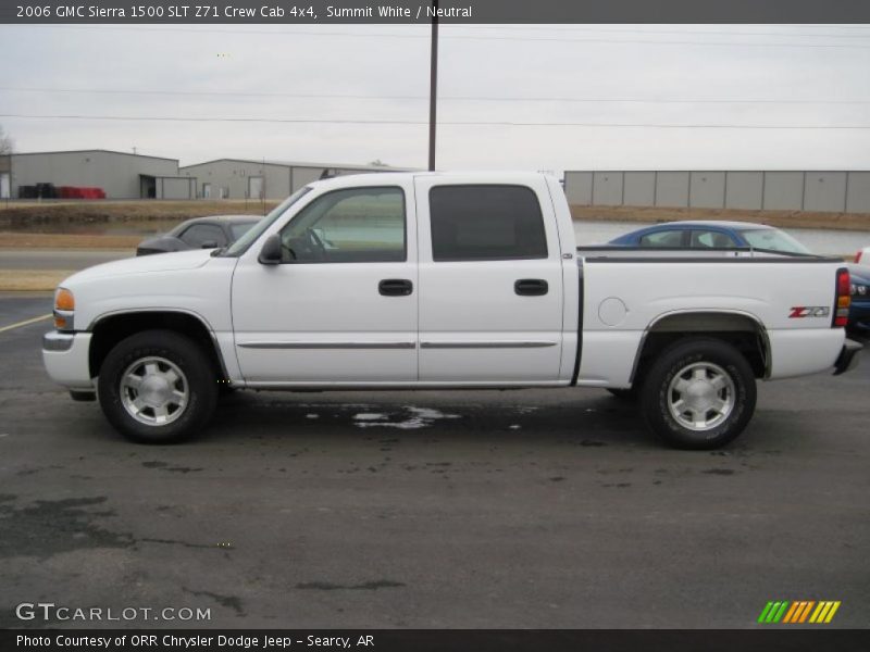 Summit White / Neutral 2006 GMC Sierra 1500 SLT Z71 Crew Cab 4x4