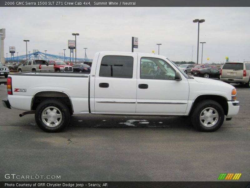 Summit White / Neutral 2006 GMC Sierra 1500 SLT Z71 Crew Cab 4x4