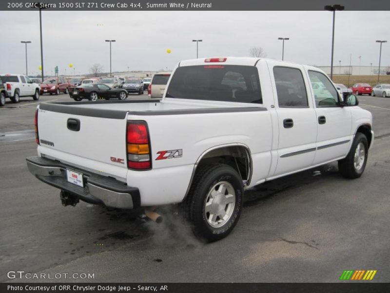 Summit White / Neutral 2006 GMC Sierra 1500 SLT Z71 Crew Cab 4x4