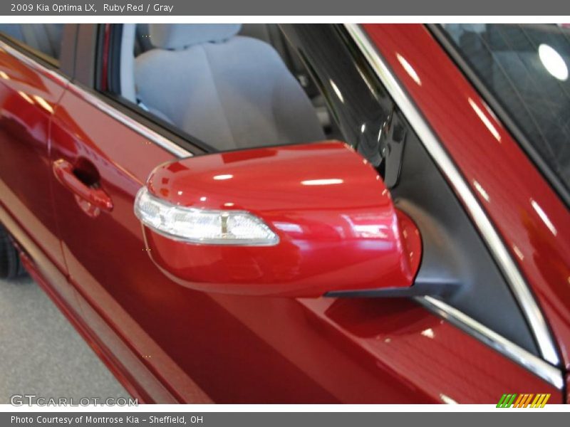 Ruby Red / Gray 2009 Kia Optima LX