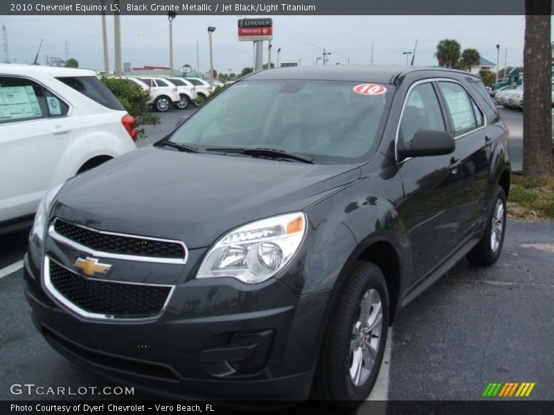 Black Granite Metallic / Jet Black/Light Titanium 2010 Chevrolet Equinox LS