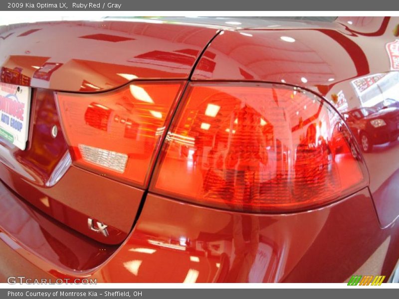 Ruby Red / Gray 2009 Kia Optima LX