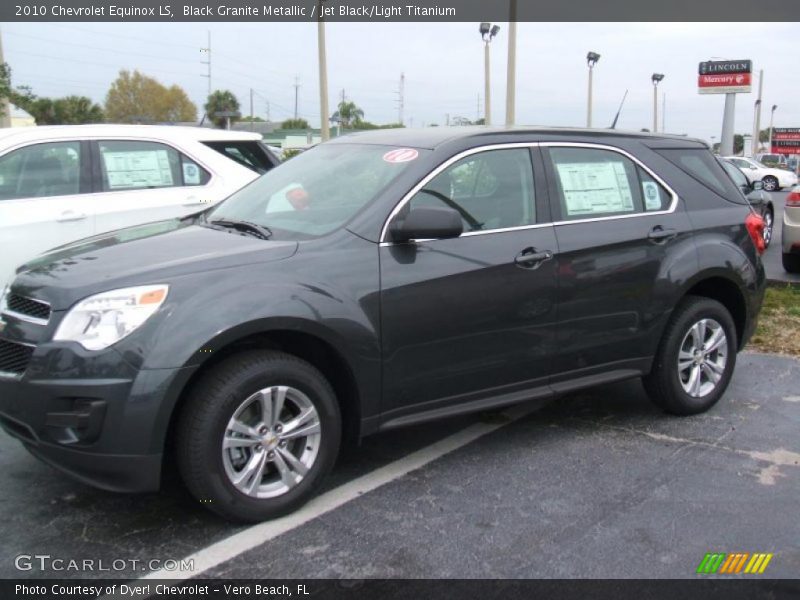 Black Granite Metallic / Jet Black/Light Titanium 2010 Chevrolet Equinox LS