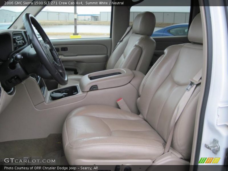 Summit White / Neutral 2006 GMC Sierra 1500 SLT Z71 Crew Cab 4x4