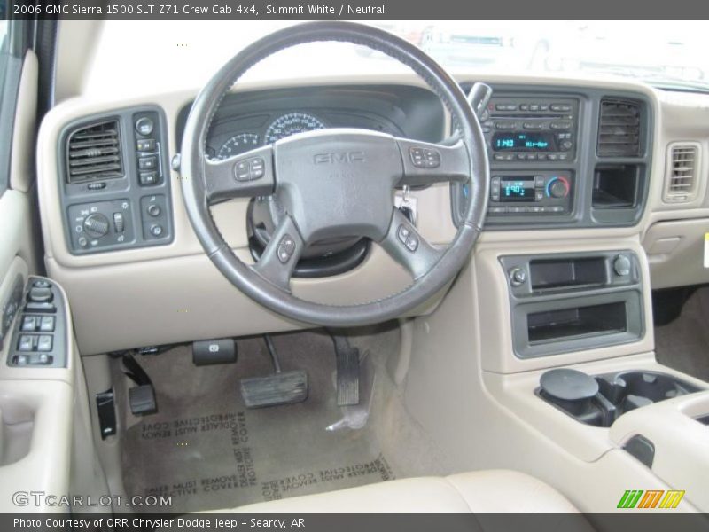 Summit White / Neutral 2006 GMC Sierra 1500 SLT Z71 Crew Cab 4x4