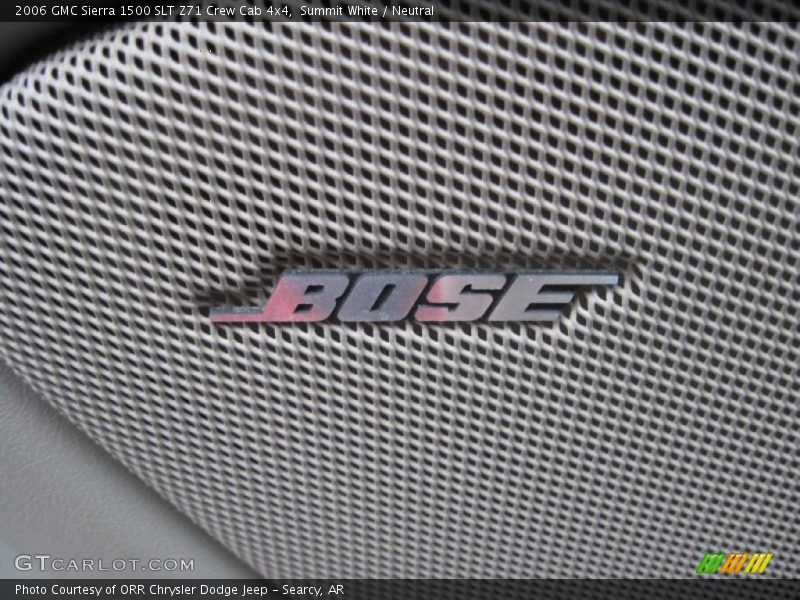 Summit White / Neutral 2006 GMC Sierra 1500 SLT Z71 Crew Cab 4x4