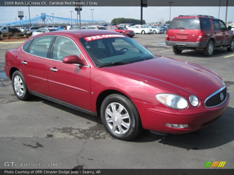 Cardinal Red Metallic / Gray 2006 Buick LaCrosse CX