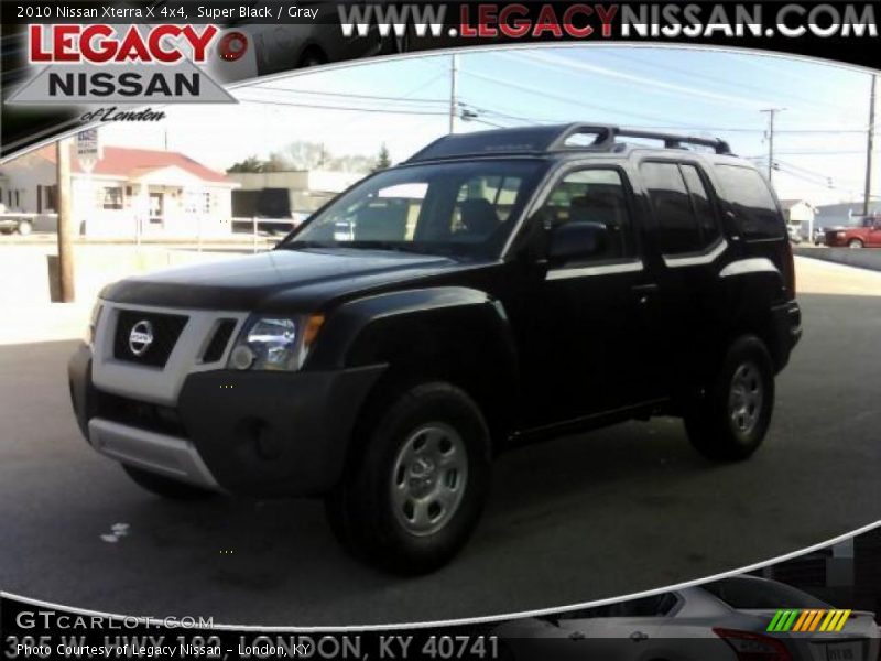 Super Black / Gray 2010 Nissan Xterra X 4x4