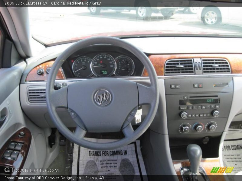 Cardinal Red Metallic / Gray 2006 Buick LaCrosse CX