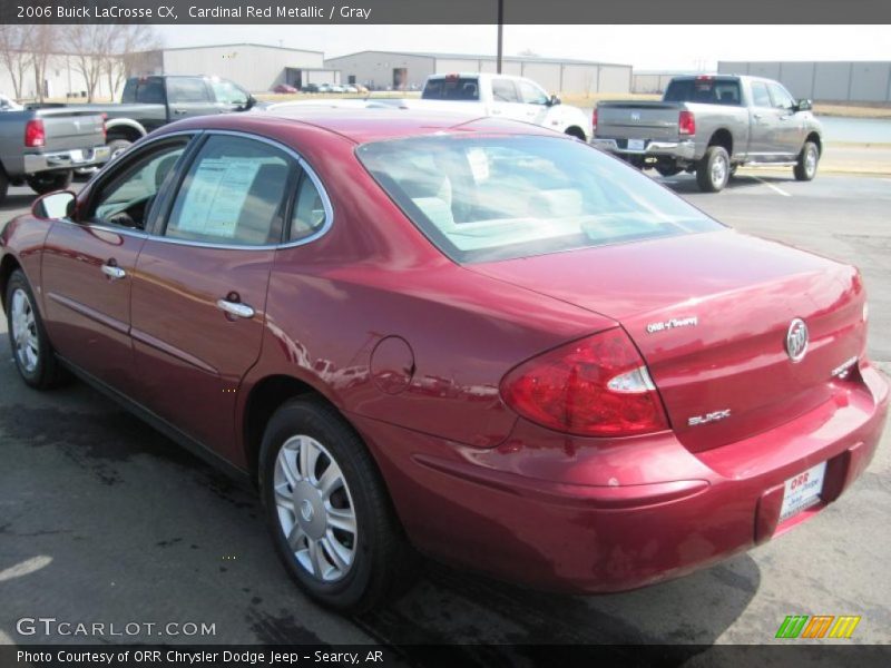 Cardinal Red Metallic / Gray 2006 Buick LaCrosse CX